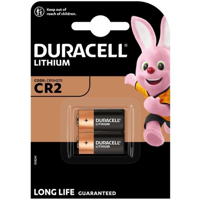 Batterij Duracell 2x CR2 Lithium zwart