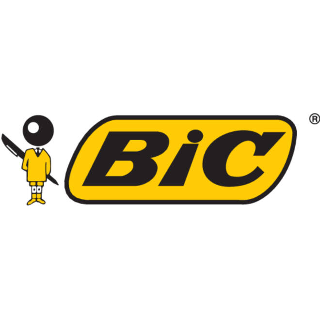Balpen Bic 4kleuren My Bic medium assorti blik à 5 stuks