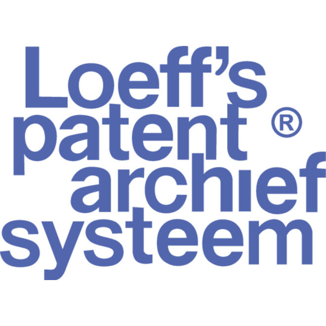 Archieflabel Loeff's karton groen