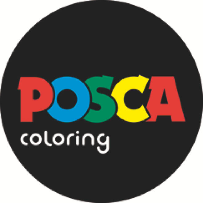 Verfstift Posca Sticker Graffiti assorti metalen koffer à 20 stuks