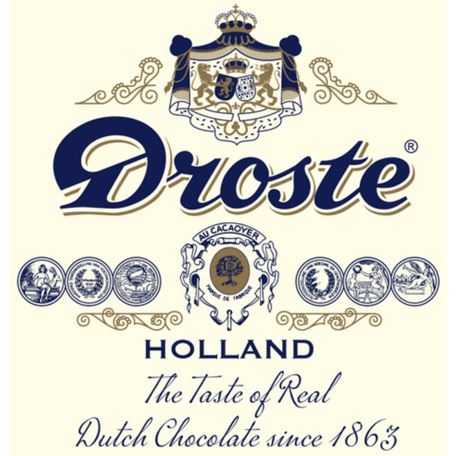 Chocolade Droste pastilles melk wit 85gr