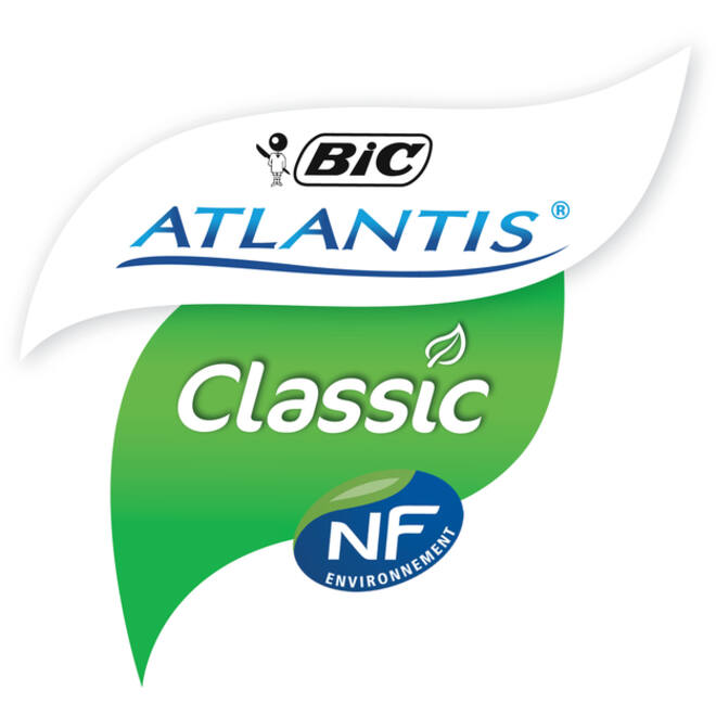 Balpen Bic Atlantis classic grip clic medium groen