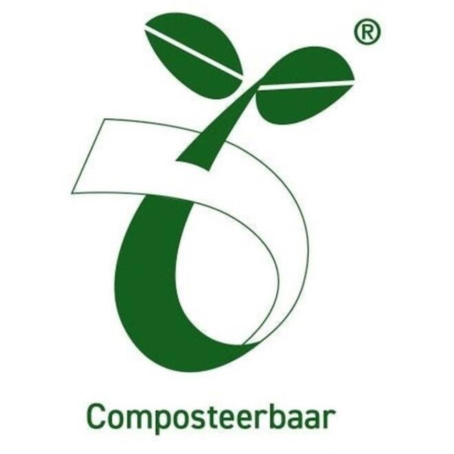Afvalzak Powersterko bioplastic T15 70x110cm 120L groen rol à 10 stuks