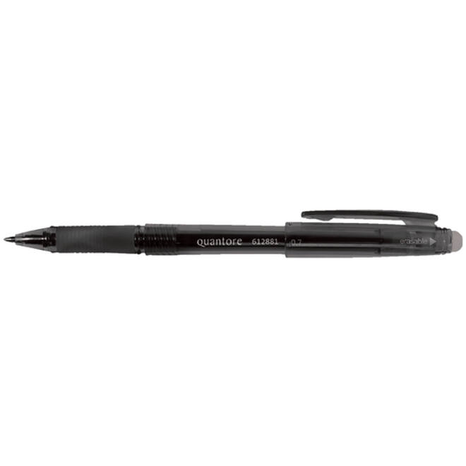 Gelschrijver Quantore erasable 0.7mm zwart