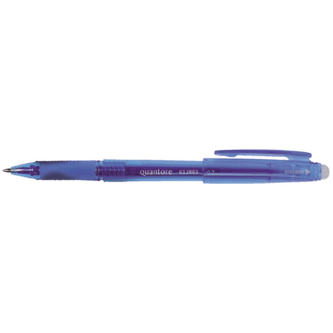 Gelschrijver Quantore erasable 0.7mm blauw