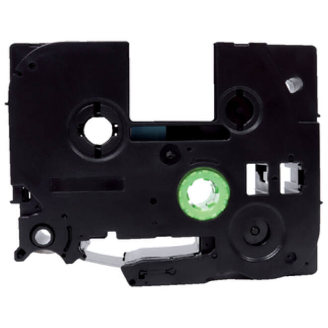 Labeltape Quantore TZE-221 9mm x 8m zwart op wit