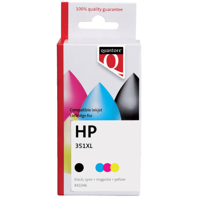 Inktcartridge Quantore alternatief tbv HP CB338EE 351XL kleur