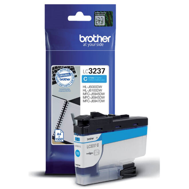 Inktcartridge Brother LC-3237C blauw