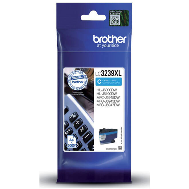 Inktcartridge Brother LC-3239XLC blauw