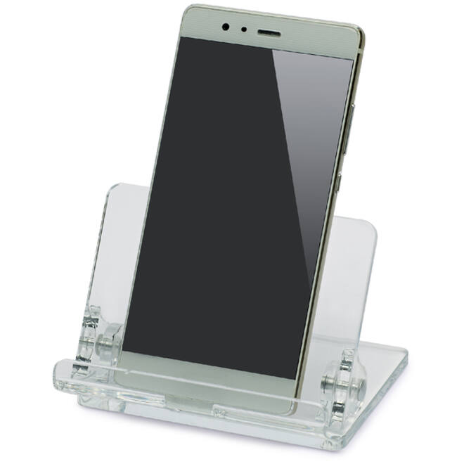 Telefoonstandaard MAUL 9.7x10.5x7.6cm standhoek instelbaar acryl
