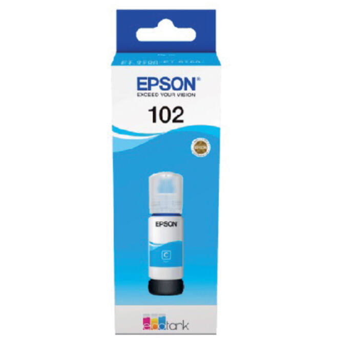 Navulinkt Epson 102 T03R2 blauw