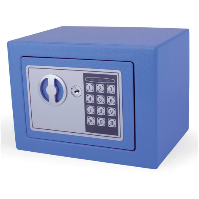 Kluis Pavo mini elektronisch 230x170x170mm blauw
