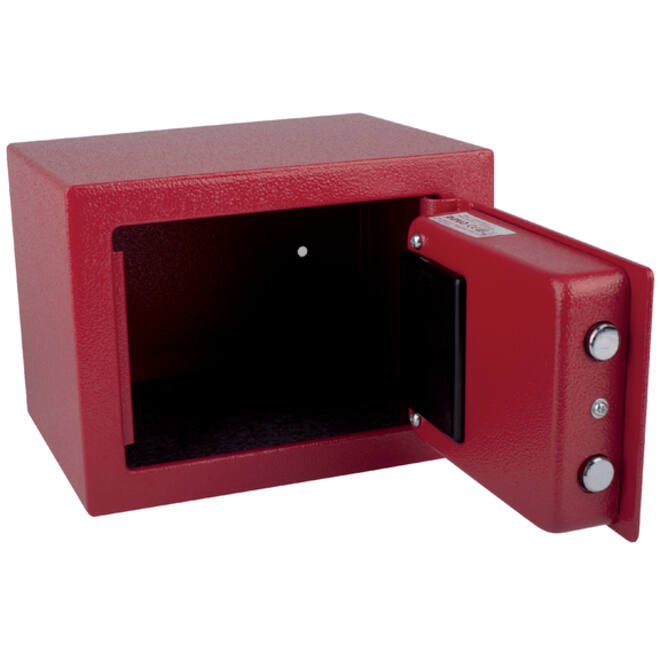 Kluis Pavo mini elektronisch 230x170x170mm rood