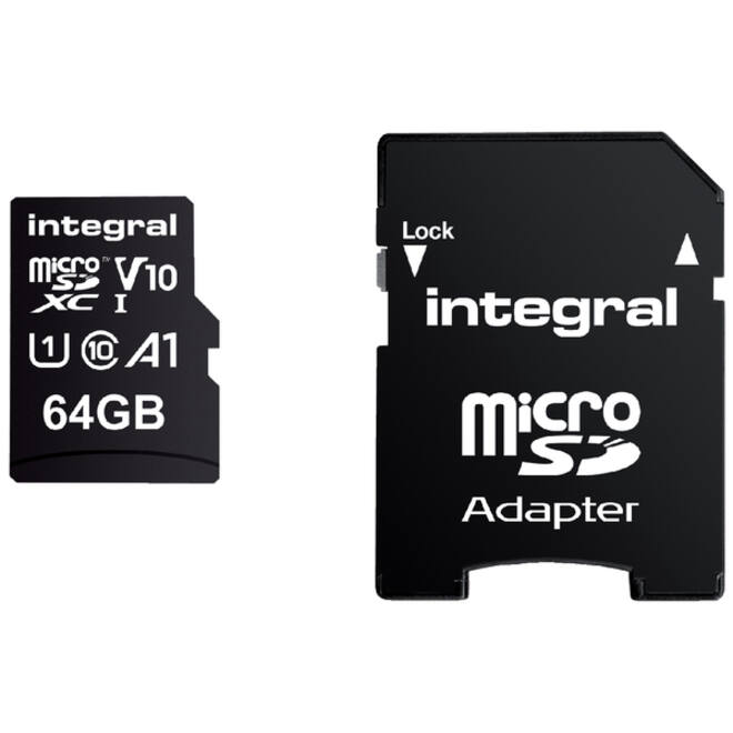 Geheugenkaart Integral microSDXC V10 64GB