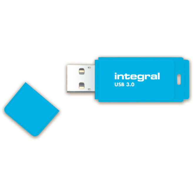 USB-stick 3.0 Integral 64GB neon blauw