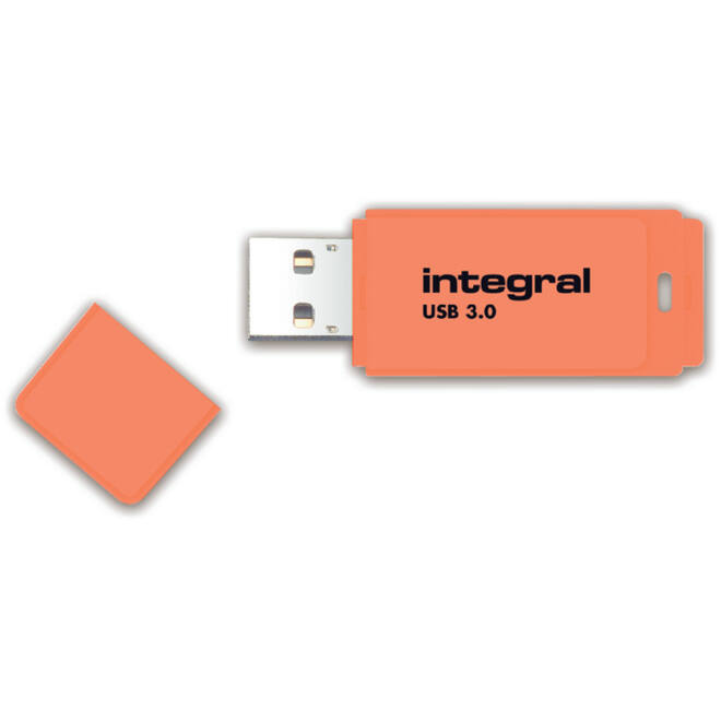 USB-stick 3.0 Integral 64GB neon oranje