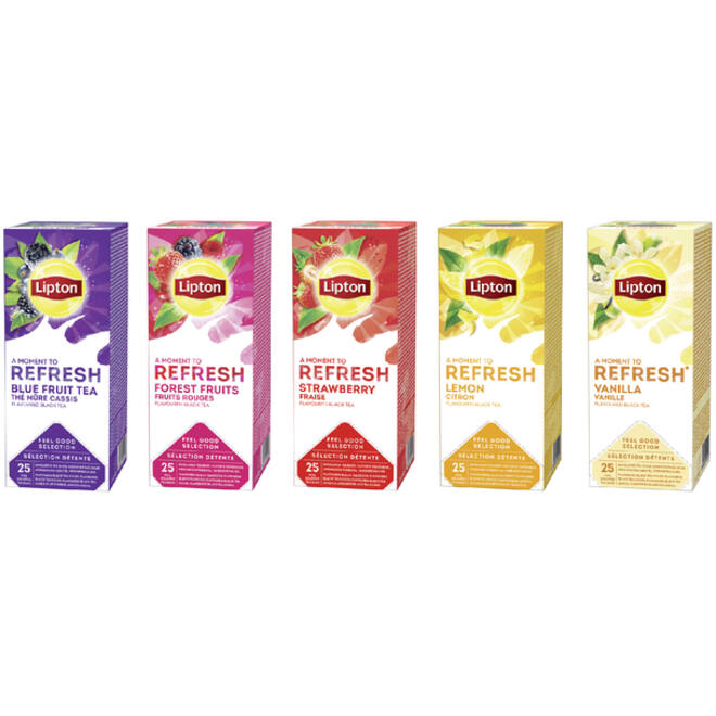 Thee Lipton Refresh vanille 25x1.5gr