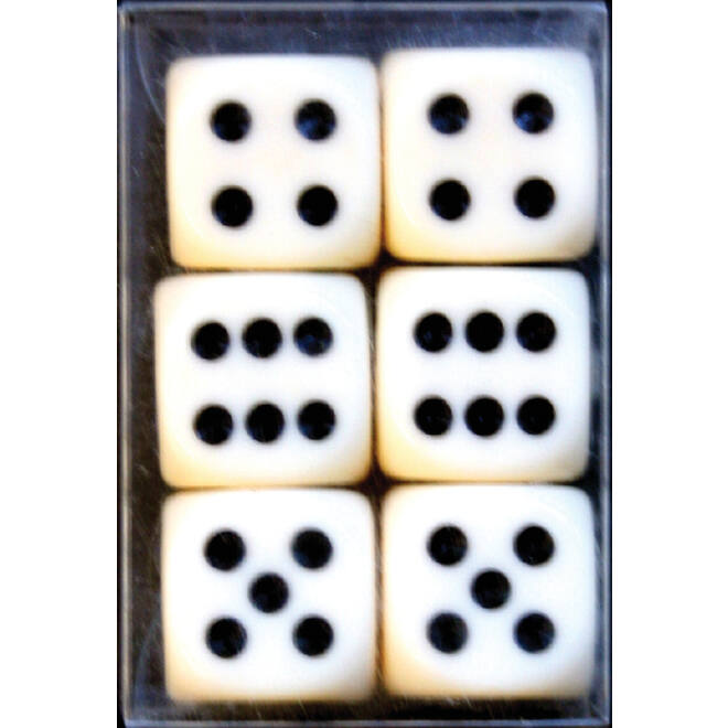 Dobbelstenen Verhaak 6 stuks
