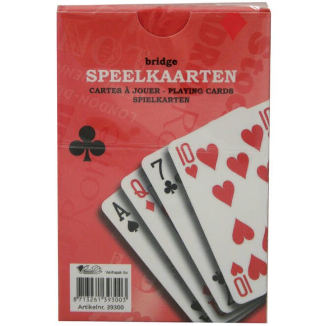 Speelkaarten premium rood