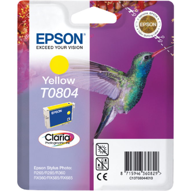 Inktcartridge Epson T0804 geel