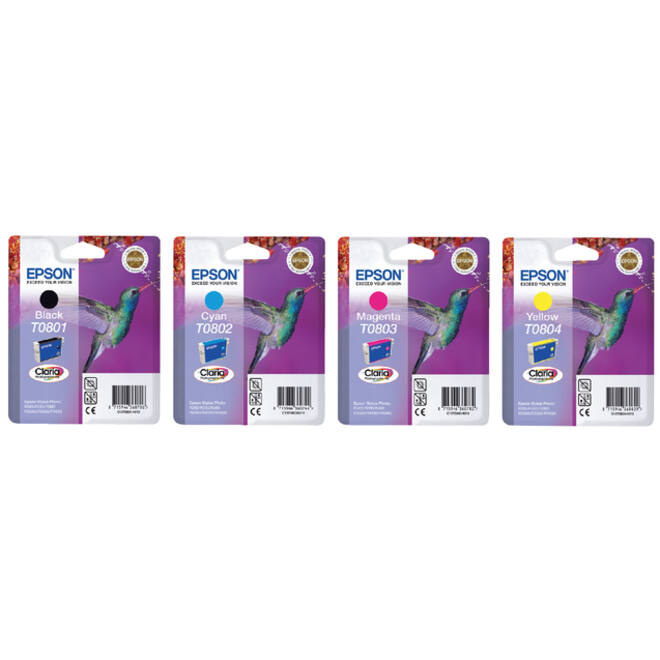 Inktcartridge Epson T0801 zwart