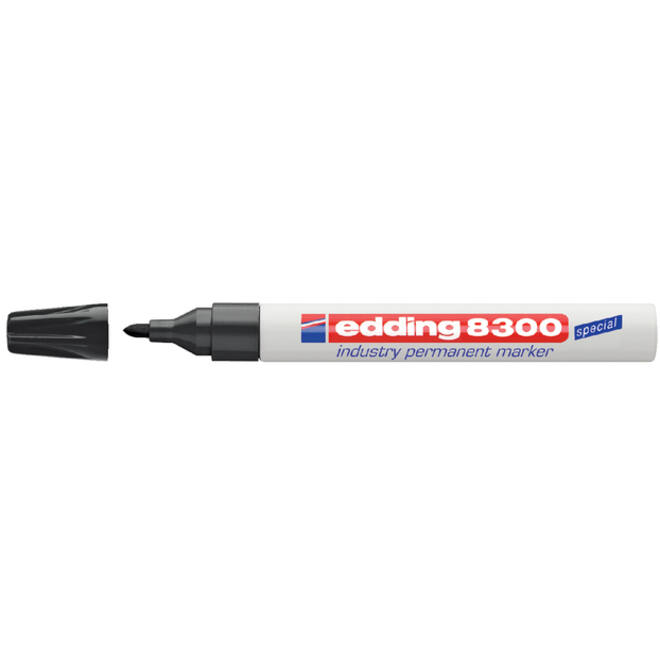 Viltstift edding 8300 industrie rond 1.5-3mm zwart