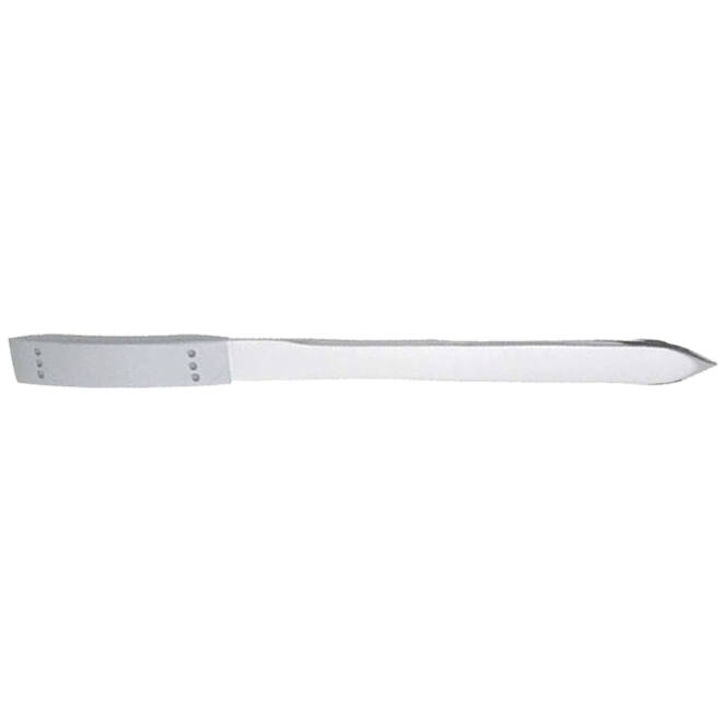 Briefopener 187mm metaal mat chroom
