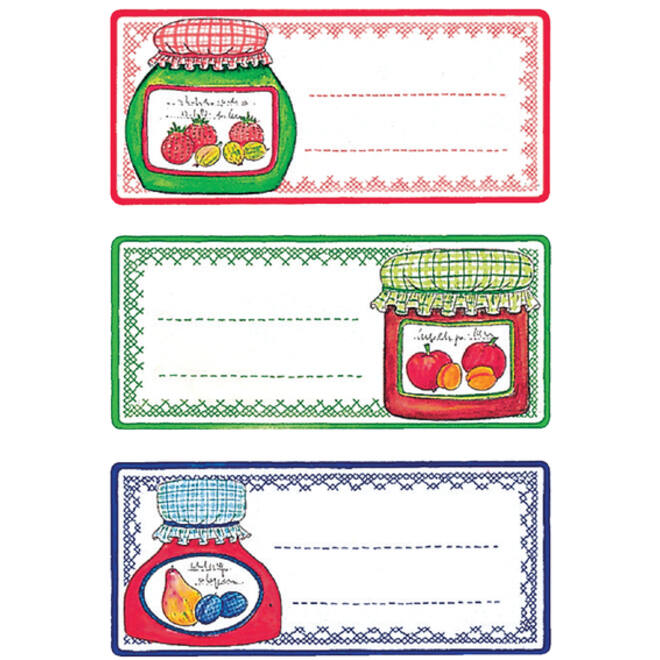 Etiket HERMA 3765 keuken weckpot