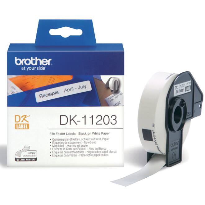 Etiket Brother DK-11203 17x87mm archivering 300stuks