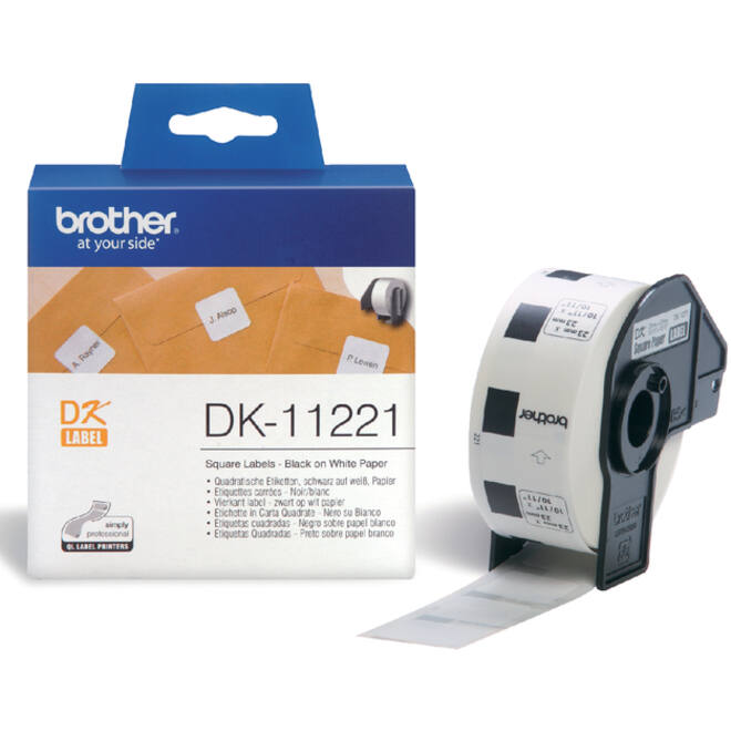 Etiket Brother DK-11221 23x23Mm 1000stuks