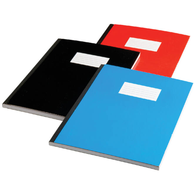 Schrift Qbasic met harde kaft A4 160blz lijn assorti
