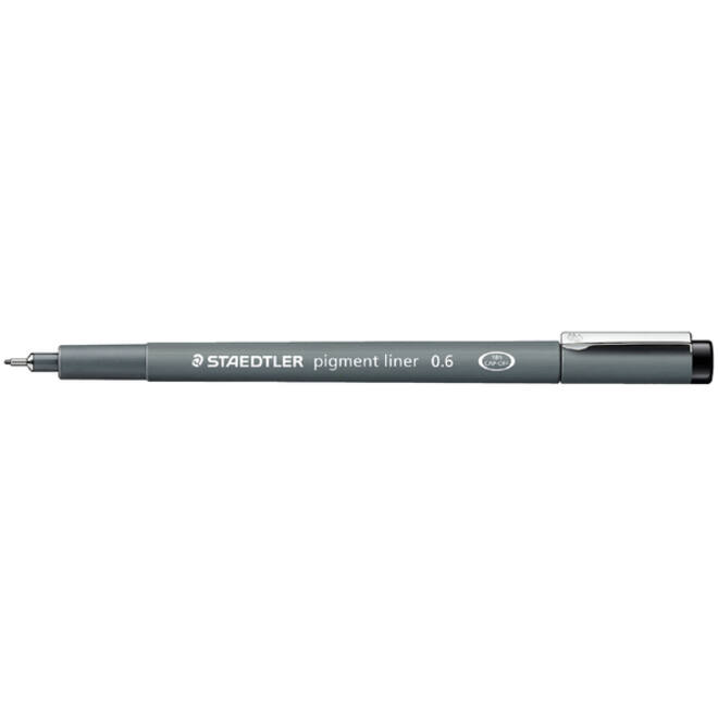 Fineliner Staedtler Pigment 308 zwart 0.6mm