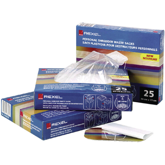Papiervernietigerzak Rexel 240x98cm 115liter 100stuks