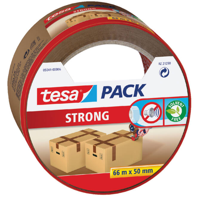 Verpakkingstape tesapack® Strong 66mx50mm bruin