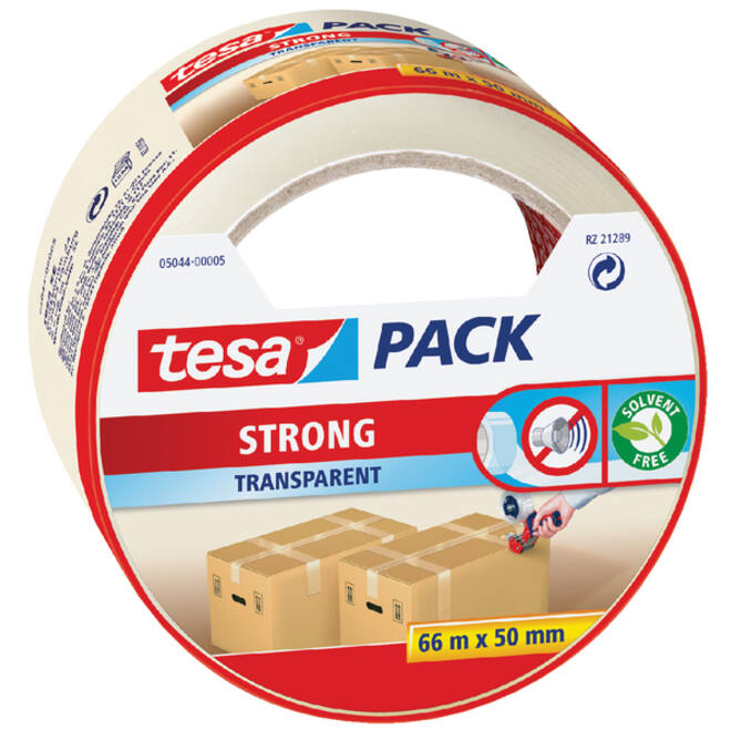 Verpakkingstape tesapack® Strong 66mx50mm transparant