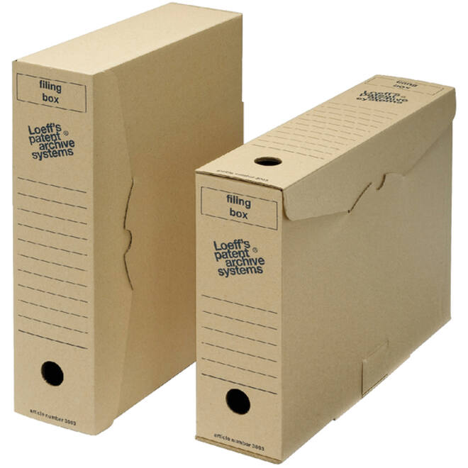 Archiefdoos Loeff's Filing Box 3003 folio 345x250x80mm karton