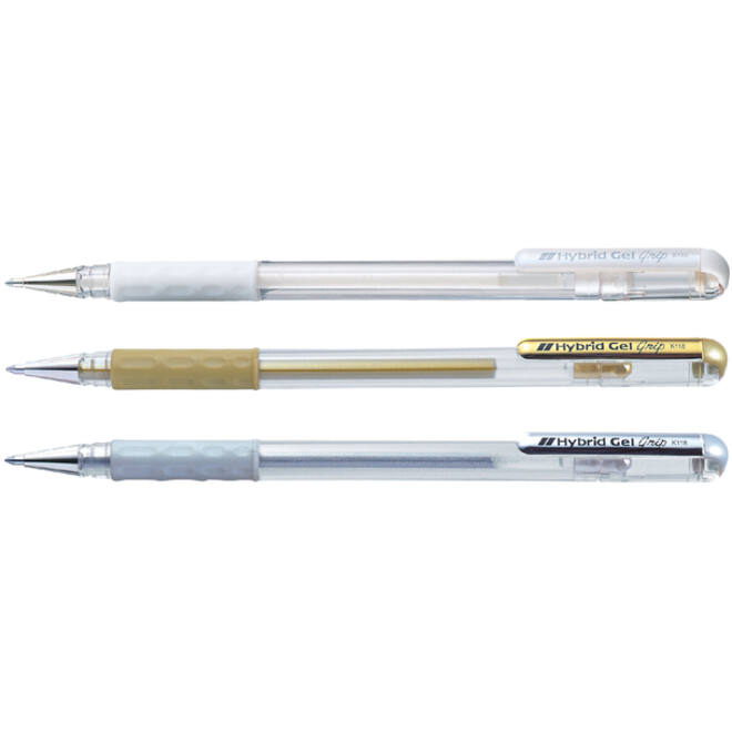 Gelschrijver Pentel K118 Grip medium goud