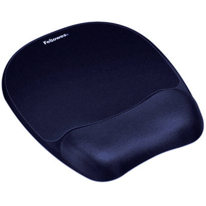 Muismat met polssteun Fellowes schuim saffierblauw