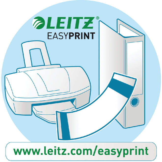Rugetiket Leitz breed/kort 62x192mm zelfklevend wit