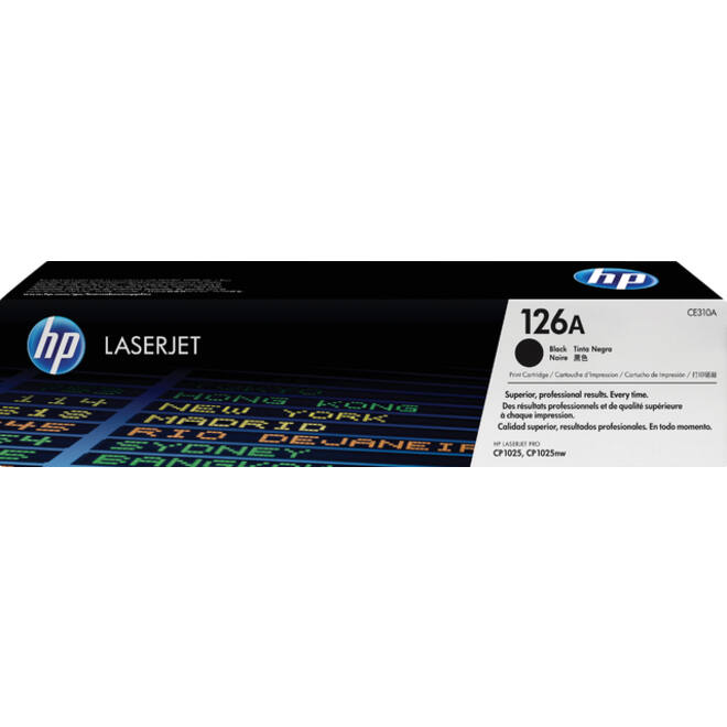 Tonercartridge HP CE310A 126A zwart
