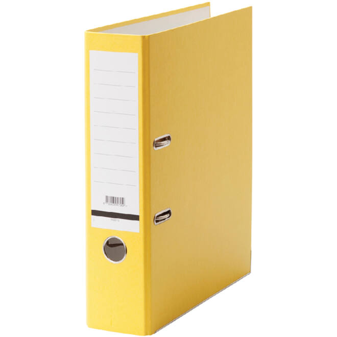 Ordner Qbasic A4 80mm karton geel