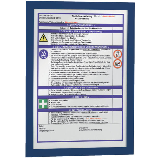 Duraframe Durable 488207 A4 blauw