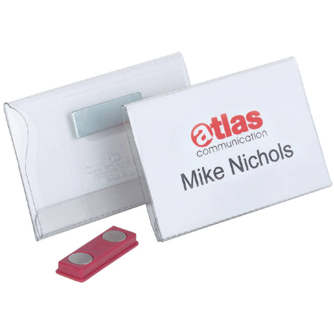 Badge Durable 8117 vlak met magneet 54x90mm