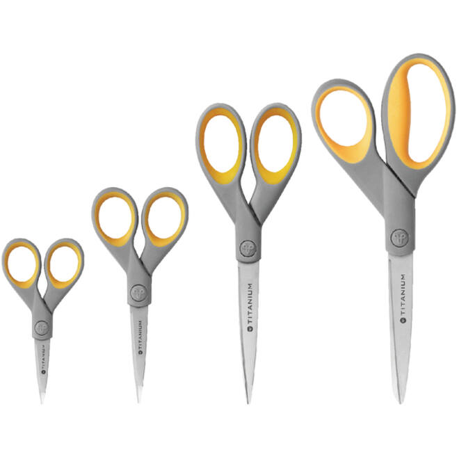 Kantoorschaar Westcott 180mm met softgrip titanium