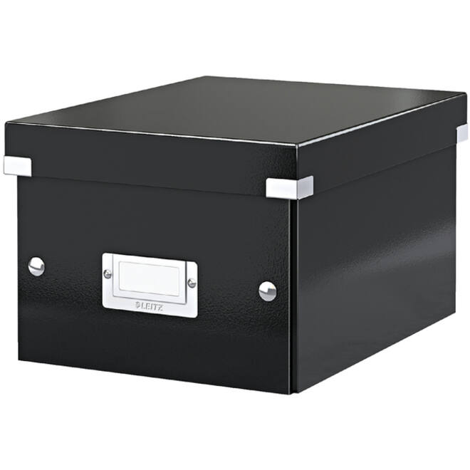 Opbergbox Leitz WOW Click & Store 200x148x250mm zwart