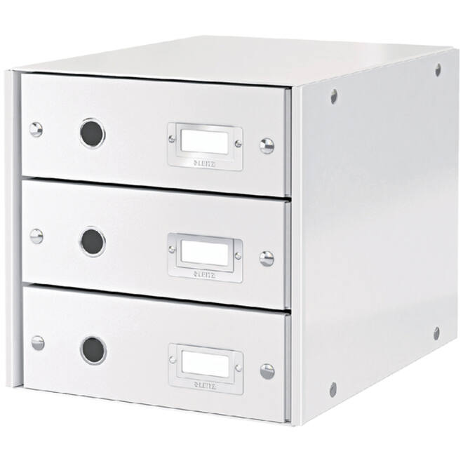 Ladenkast Leitz WOW Click & Store 3 laden wit