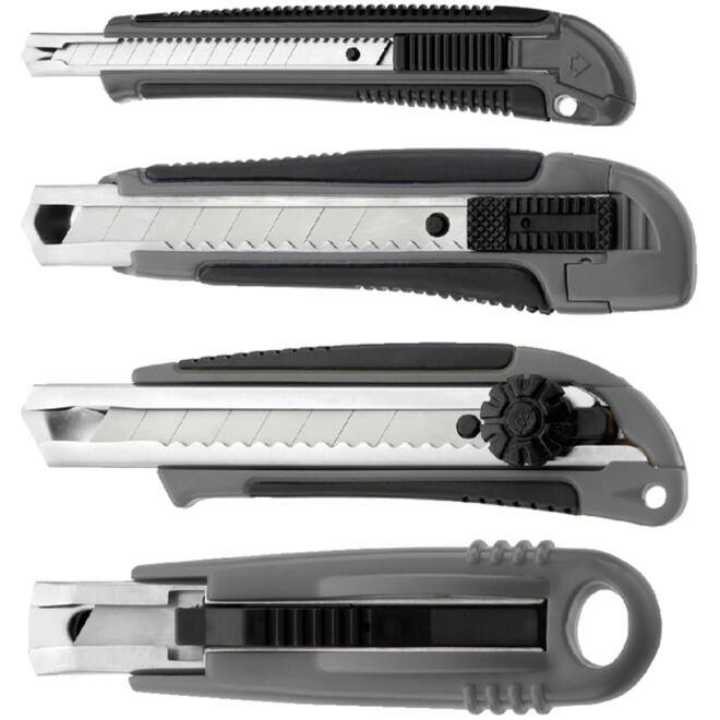 Snijmes Westcott professional 9mm met schuifsluiting grijs/zwart