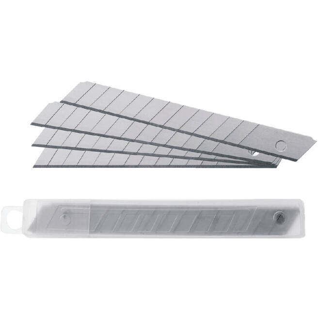 Snijmes Westcott office 9mm met schuifsluiting en metalen houder blauw