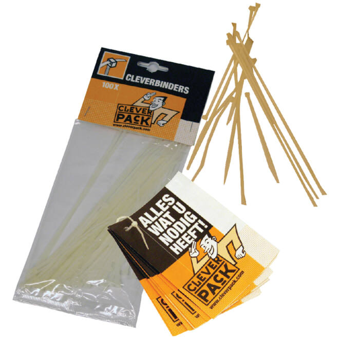 Inbindstrip CleverPack cleverbinder kabel 10/20cm wit