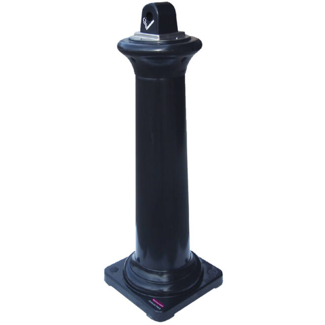 Asbak Rubbermaid Groundskeeper Tuscan vrijstaand zwart